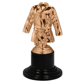 Trofej Kimono Bojové športy 10cm bronzová