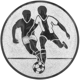 Futbal: Emblém - Nálepka na trofej Ø 50 mm strieborná