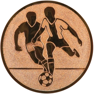 Futbal: Emblém - Nálepka na trofej Ø 50 mm bronzová