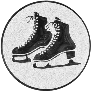 Krasokorčuľovanie: Hliníkový emblém na trofej Ø 50 mm strieborná