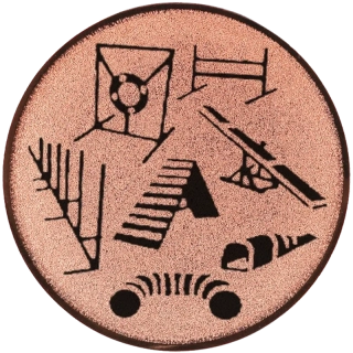 Agility: Emblém - Nálepka na trofej Ø 25mm bronzová