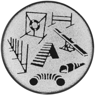 Agility: Emblém - Nálepka na trofej Ø 25mm strieborná