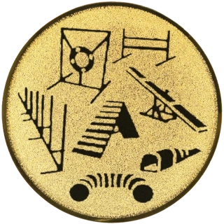 Agility: Emblém - Nálepka na trofej Ø 25mm zlatá