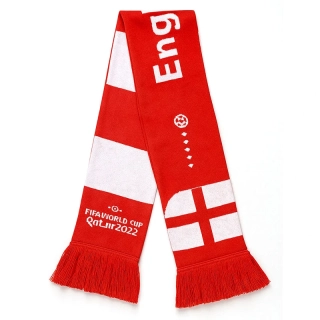 England - Fanúšikovský šál FIFA: Športový dizajn s vlajkou krajiny - unisex