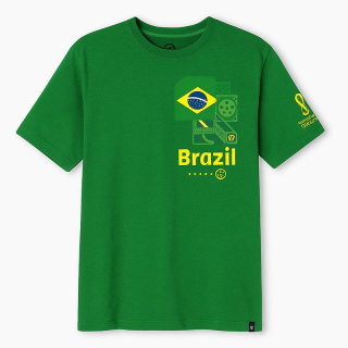 Dámske tričko BRAZIL CREW – oficiálny dizajn FIFA World Cup™: veľkosť "L"