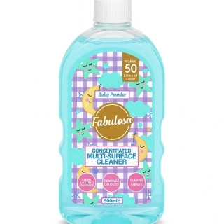 Koncentrovaný čistič na povrchy s vôňou detského púdru Fabulosa Baby Powder 500 ml