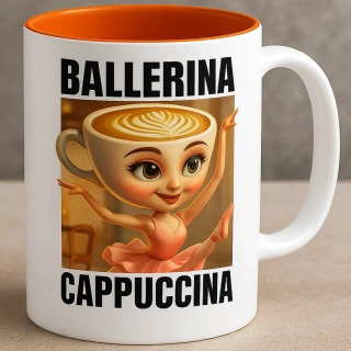 Hrnček Brainrot 330ml - Ballerina Cappuccina