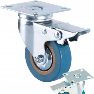 Otočné nábytkové koliesko 4" 100mm s brzdou