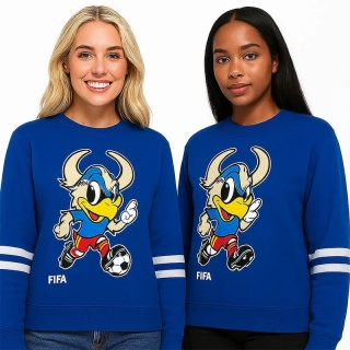 Mikina FIFA Classic China "91 Mascot – modrá: veľkosť "2XL"