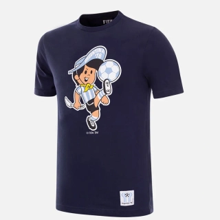Tričko Retro FIFA Classics Argentina "78 Mascot Gauchito – modrá: veľkosť č.164