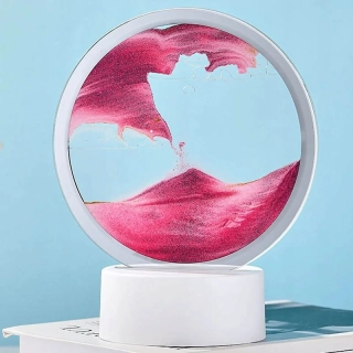 3D lampa s pohyblivým pieskom 19cm