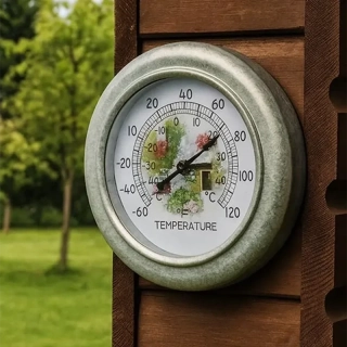 Teplomer vintage 28 cm do interiéru aj exteriéru