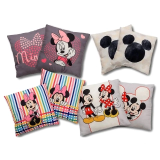 Dekoračné vankúše s motívom Mickey a Minnie Mouse 40×40 cm 