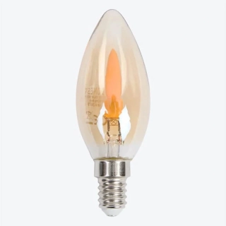 Dekoratívna LED žiarovka E14 s efektom plameňa, 1600K, 1 W
