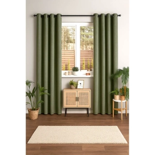 Zatemňovací záves Blackout Curtain 140 × 260 cm – zelený