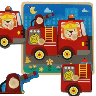 Drevené puzzle Hasiši
