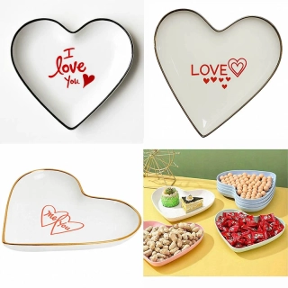Porcelánový tanier v tvare srdca LOVE 22 cm