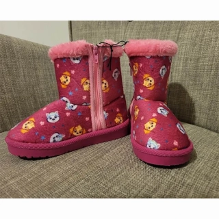 Paw Patrol - Detské topánky s kožušinkou ružové