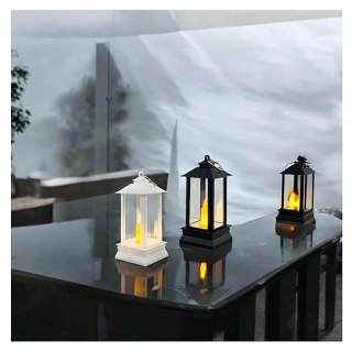 LED lampáš 9 cm - biely a čierny