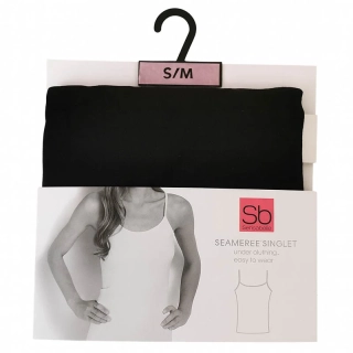 Dámske tielko Sb Sensabelle Seamless Singlet S/M – čierne a biele
