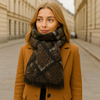 Vzorovaný šál: 175×50 cm - unisex