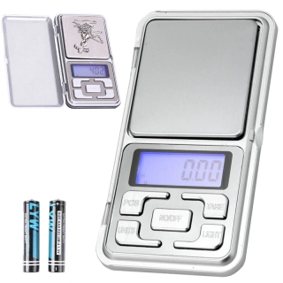 Vrecková elektronická váha 200 g / 0,01 g s LCD displejom