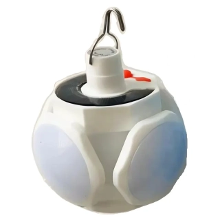 Kempingová solárna lampa s háčikom