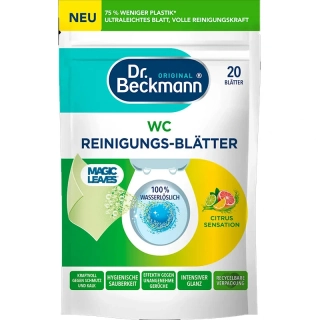 Dr. Beckmann WC čistiace listy Magic Leaves Citrus Sensation 20 ks