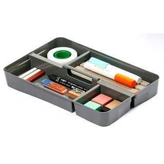 Organizér do zásuvky sivý 26 × 17 × 3,2 cm