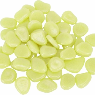 Svietiace kamienky fluorescenčné malé 100 ks žlté