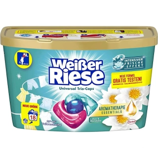 Weißer Riese Universal Trio-Caps Aromatherapy Essentials Lotus & Mandľový olej 18 ks