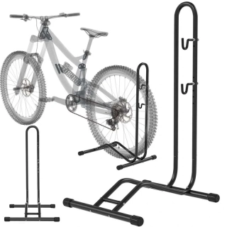 Stojan na bicykel – čierny, nastaviteľná výška, servisný držiak