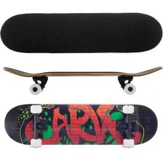 Graffiti - Skateboard Cozytrix 80 × 20,3 cm – čierny grip, PU kolieska 54 mm