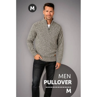 Pánsky pulóver M – sivý