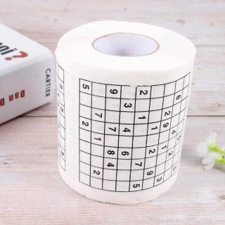Toaletný papier s motívom Sudoku