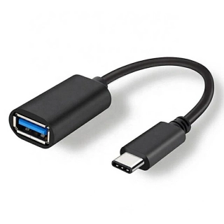 Adaptér USB-C – USB 3.0 OTG kábel 19 cm čierny