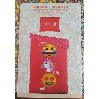 Posteľná bielizeň Emoji ružová