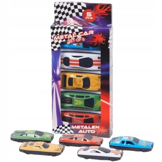 Sada 5 autíčok pre deti – farebný set mini áut 17 × 9 cm