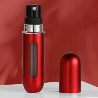 Cestovný rozprašovač na parfémy 5 ml červený