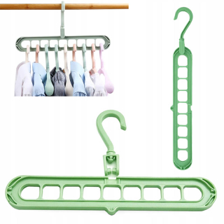 Organizačný vešiak do šatníka 2ks zelený