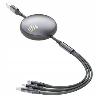 Zvinovací USB kábel 3v1