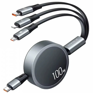 Zvinovací USB kábel 3v1