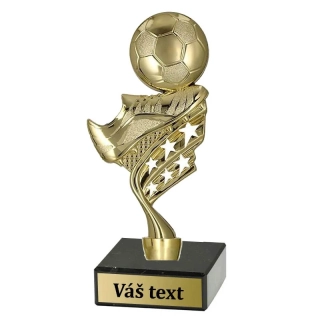 Trofej – futbalová figúrka so zlatou loptou (19,5 cm)