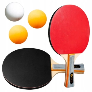 Sada na stolný tenis - 2 rakety + 3 loptičky