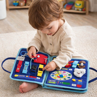 Montessori manipulačná senzorická tabuľa pre deti