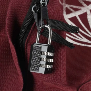 Visiaci zámok na kód na batožinu čierny