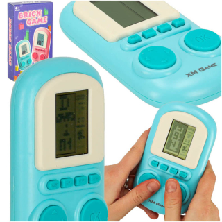 Elektronická vrecková hra – retro konzola modrá