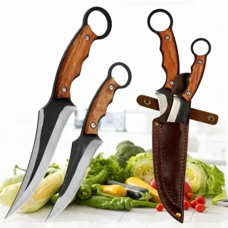 Turistické nože 2 ks – 27 cm a 20 cm s puzdrom