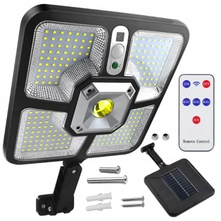 LED solárna lampa 600 W s pohybovým a súmrakovým senzorom