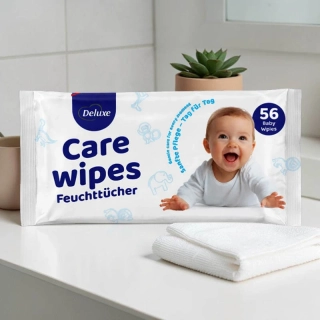 Deluxe Care vlhčené obrúsky pre deti 56 ks